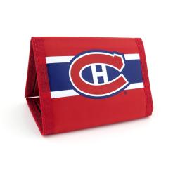 Hokejová peněženka Montreal Canadiens Team Logo Nylon Tri-Fold Wallet MONTREAL CANADIENS