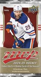 Hokejové kartičky 2024-25 Upper Deck MVP Hockey Hobby Balíček 